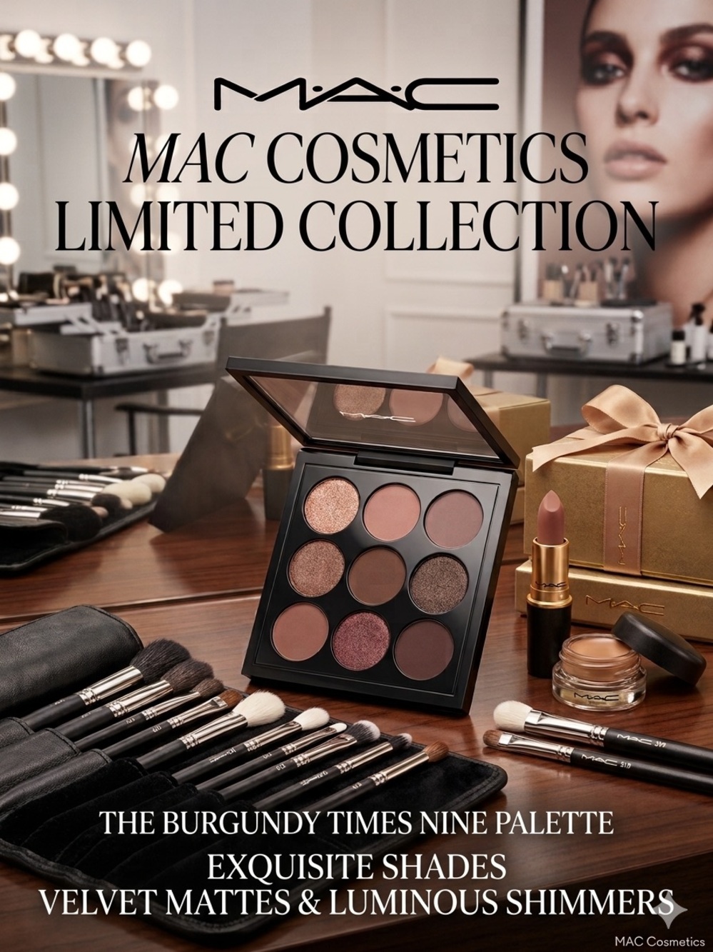 ✨ RARE & DISCONTINUED ✨ MAC Burgundy Times Nine Eyeshadow Palette